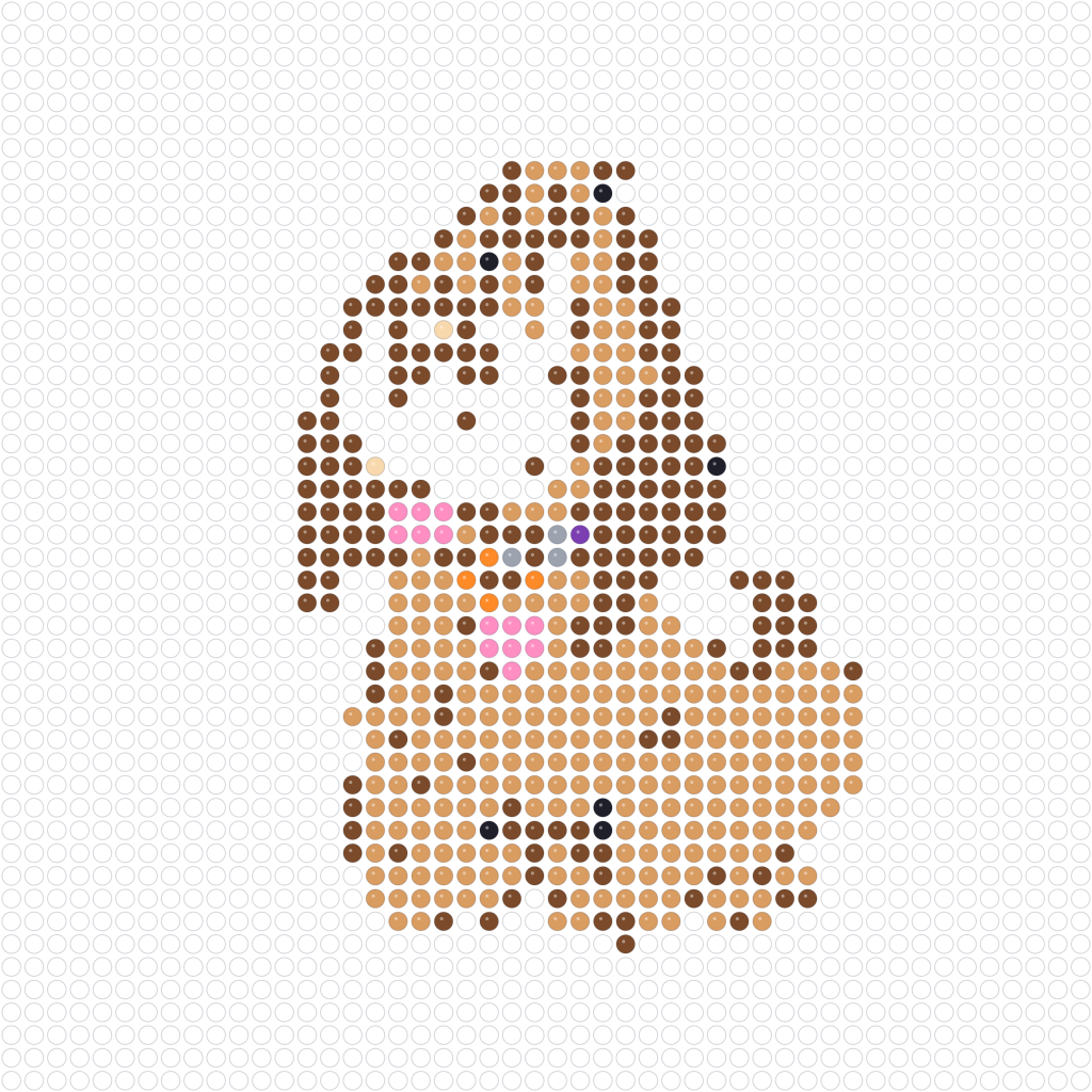 Cute Cartoon Dog 48 x 48 bead preview
