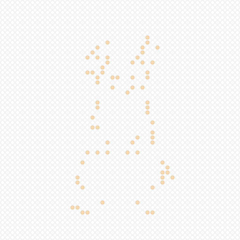 Cute Happy Rabbit 48 x 48 bead preview